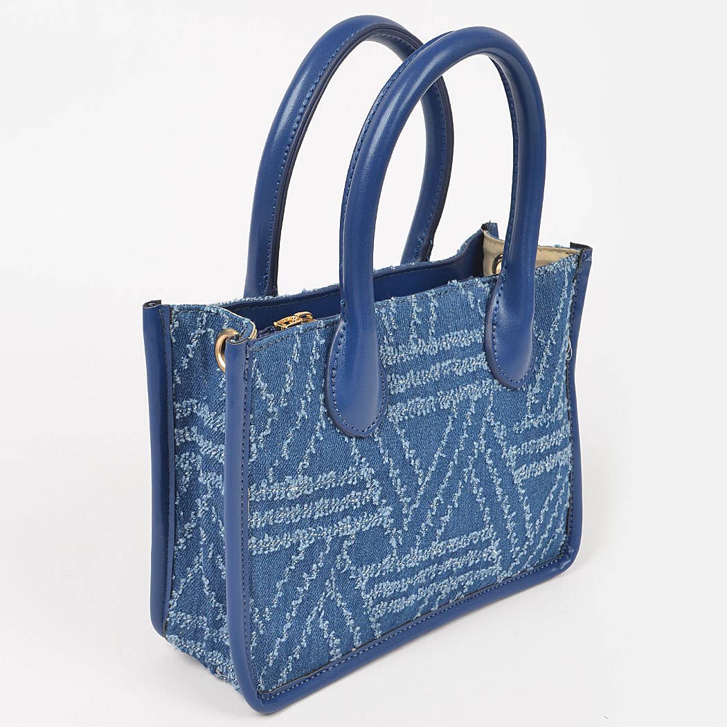 Denim Medium Tote Bag: Blue