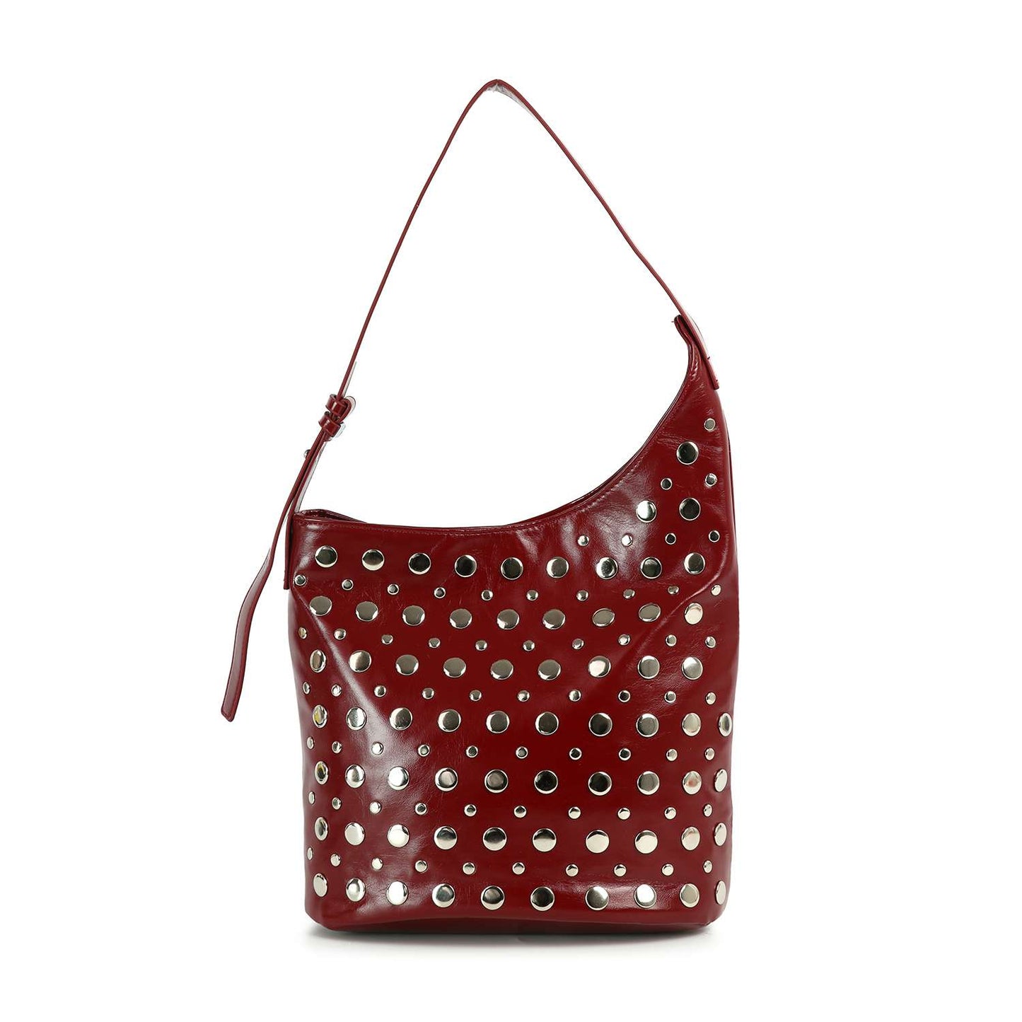 Unique Hobo Design Handbag: Red