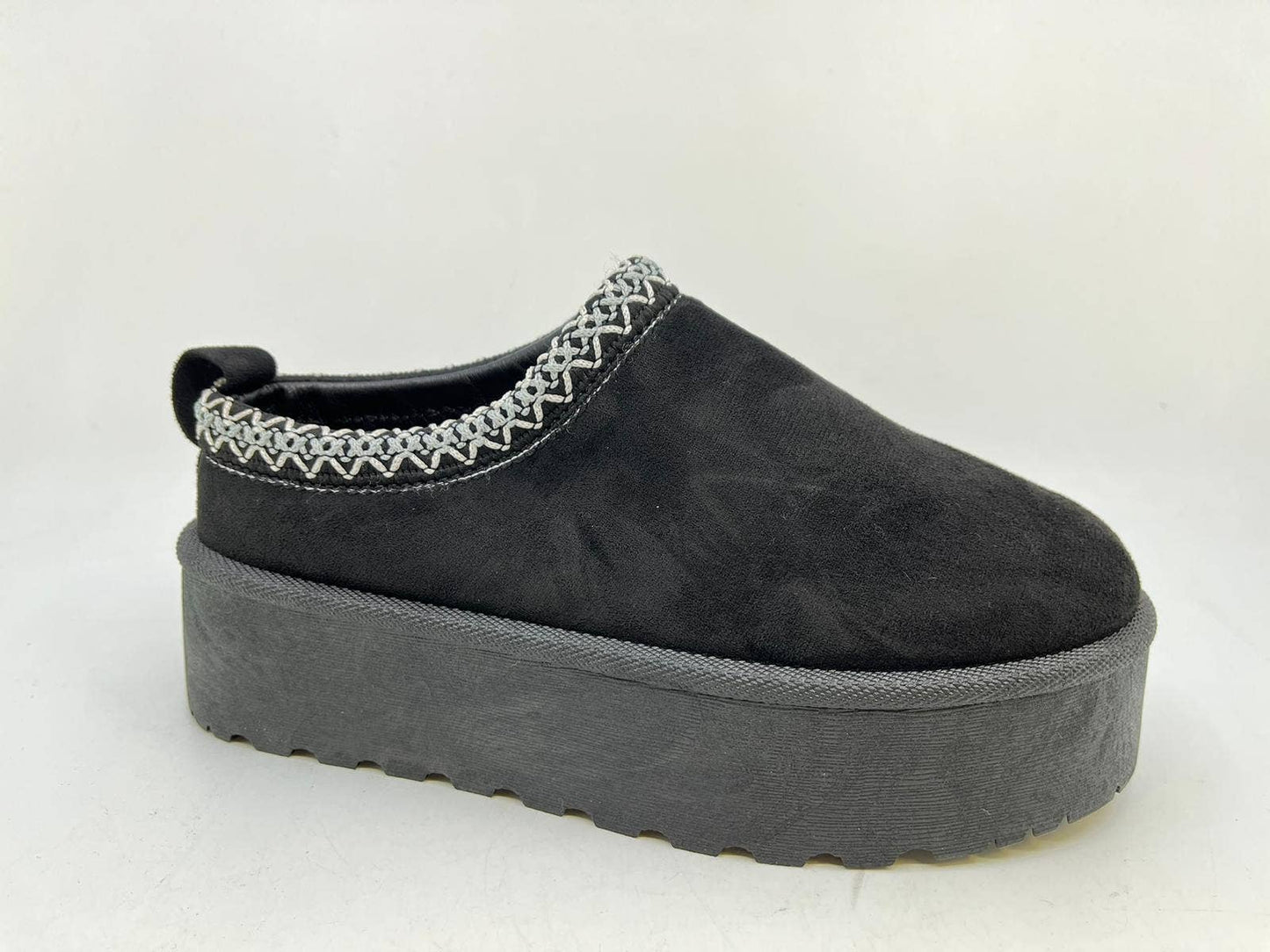 Slip On Mule: Black