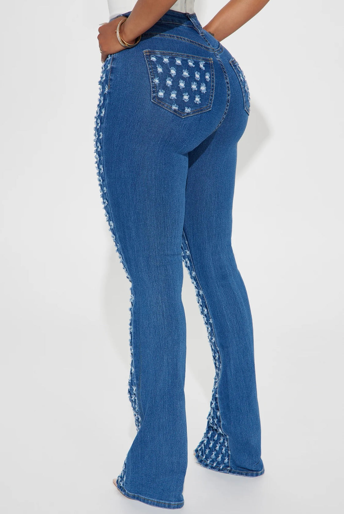 Denim Stretch Flare Jean-Plus