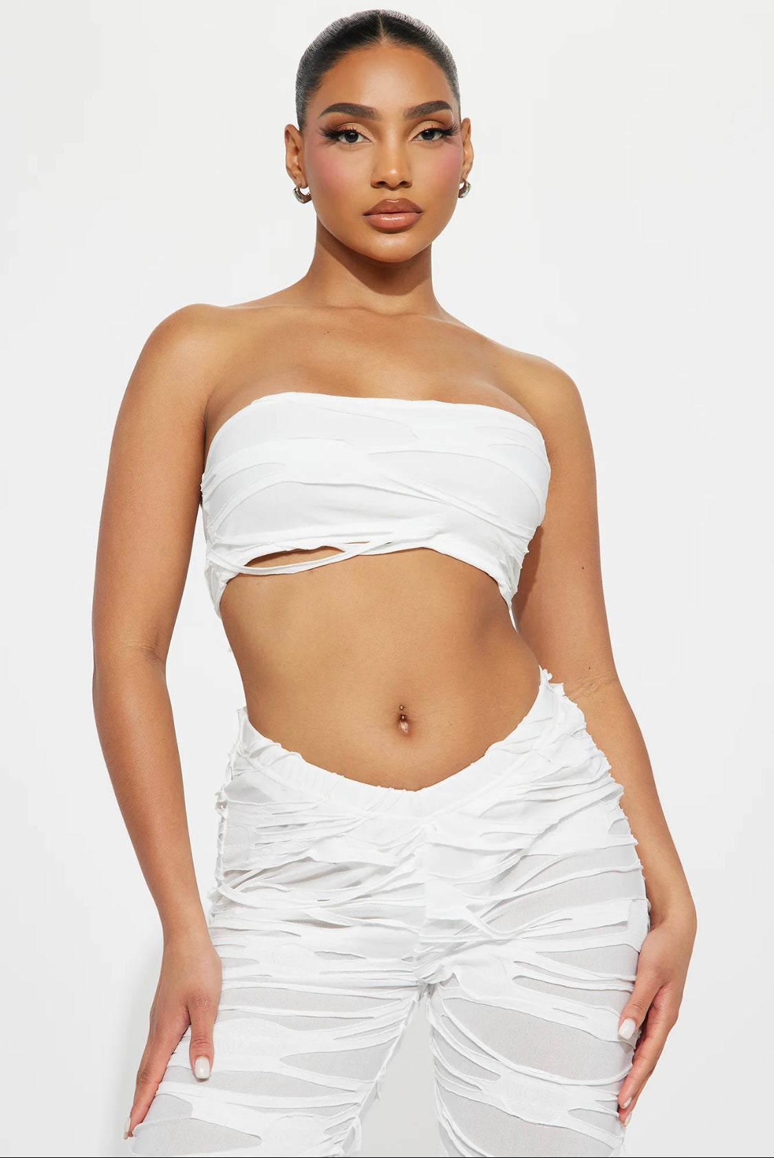 MummyBest Pant Set-White