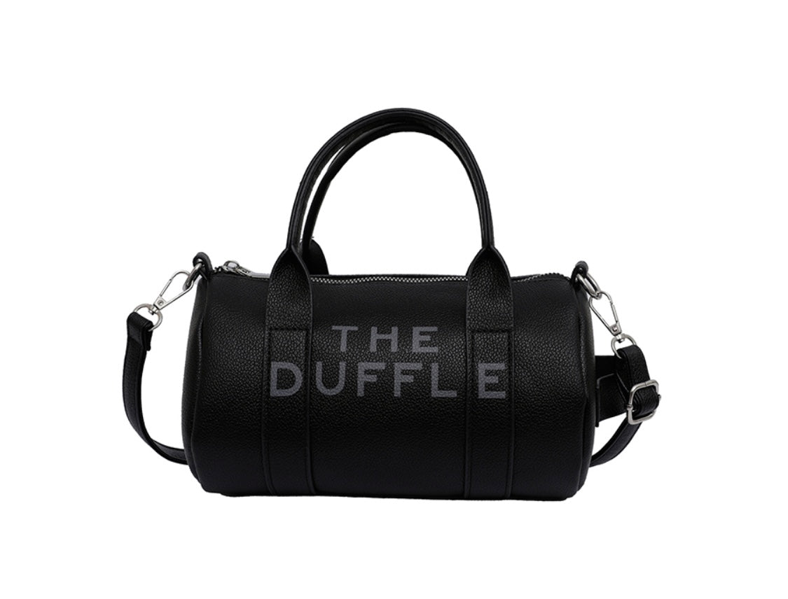 Small Duffle Crossbody-Black