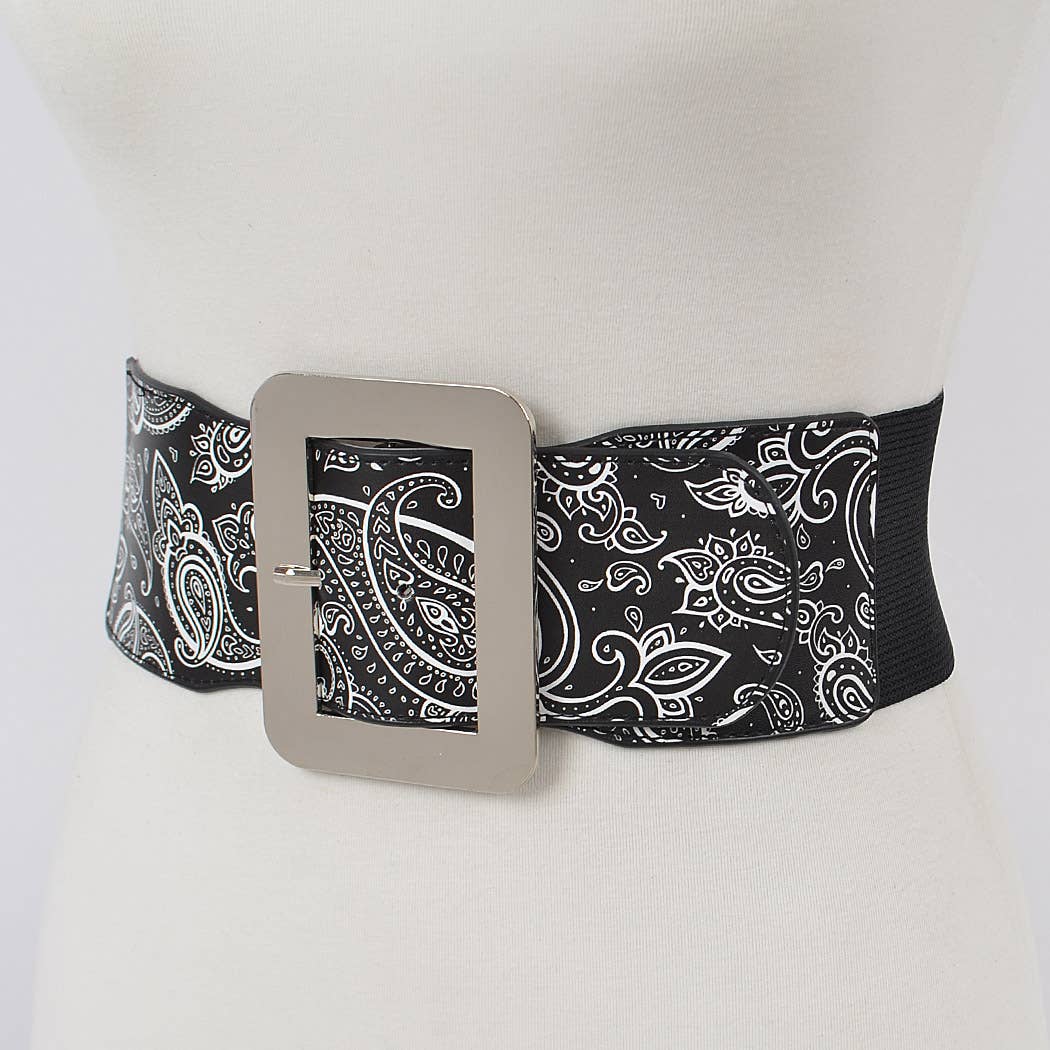 Bandana Elastic Belt: Black