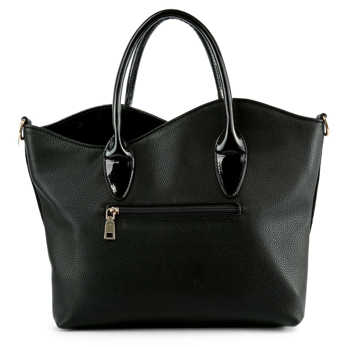 Rhinestone Ombre Design Elegant Tote: Red