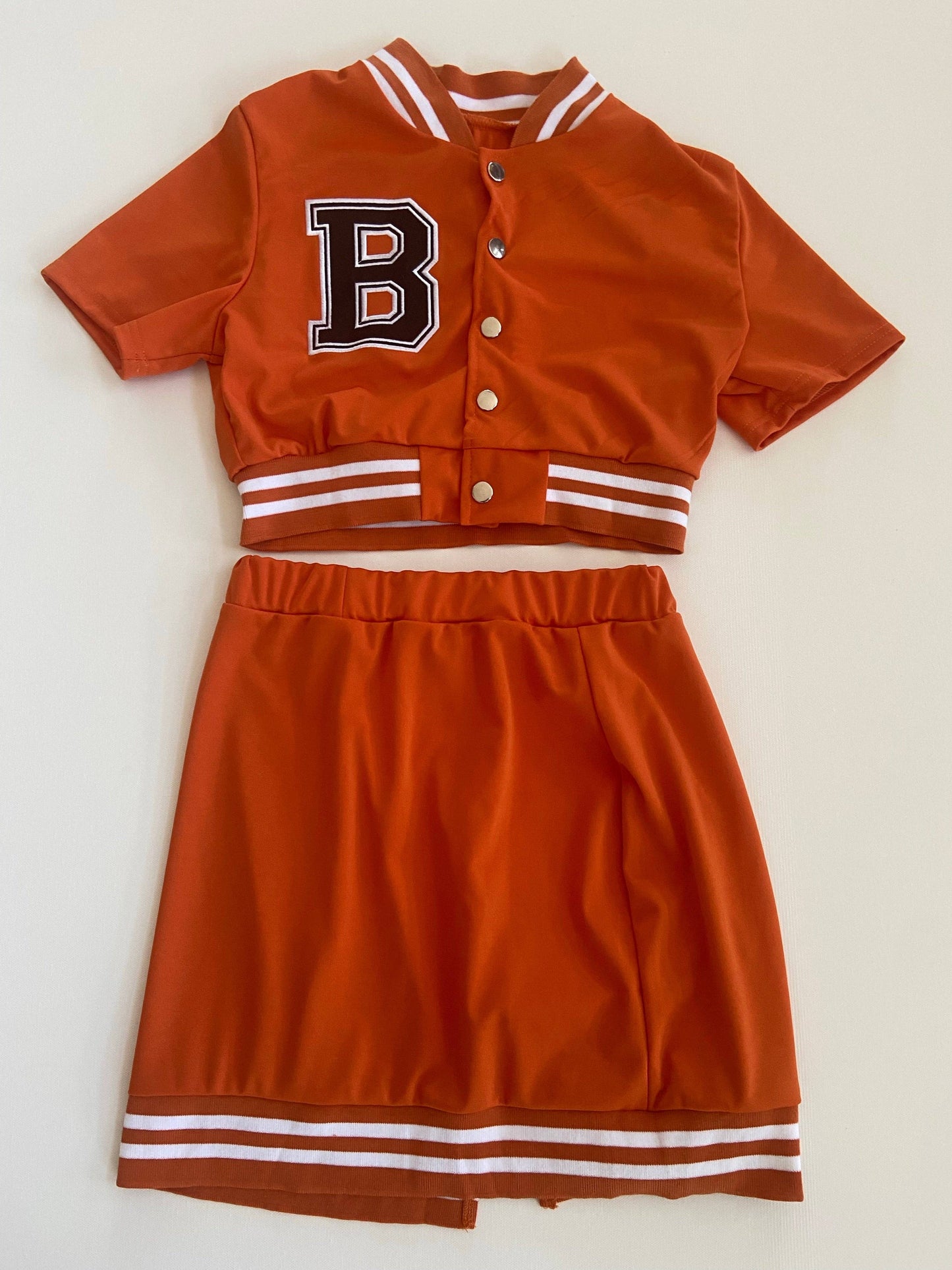 BASEBALL SKIRT SET-RUST
