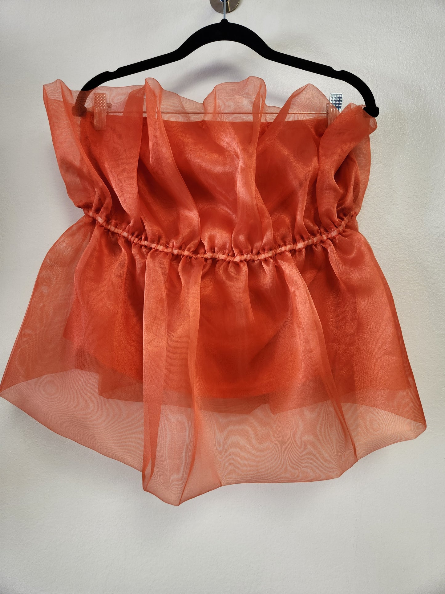 - Plus Size Organza Tulle Tube Crop Top Bodi Language for Women