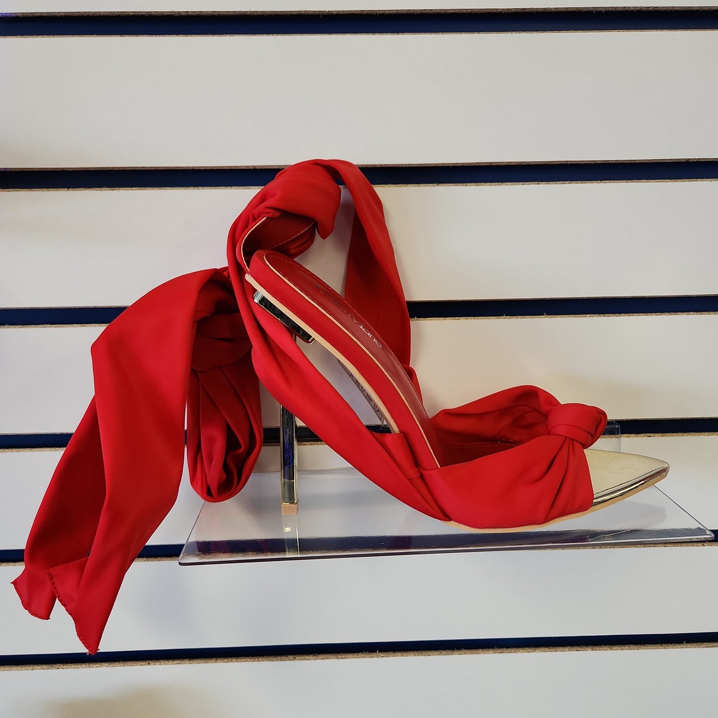 Red Calf Wrap High Heel - Bodi Language for Women