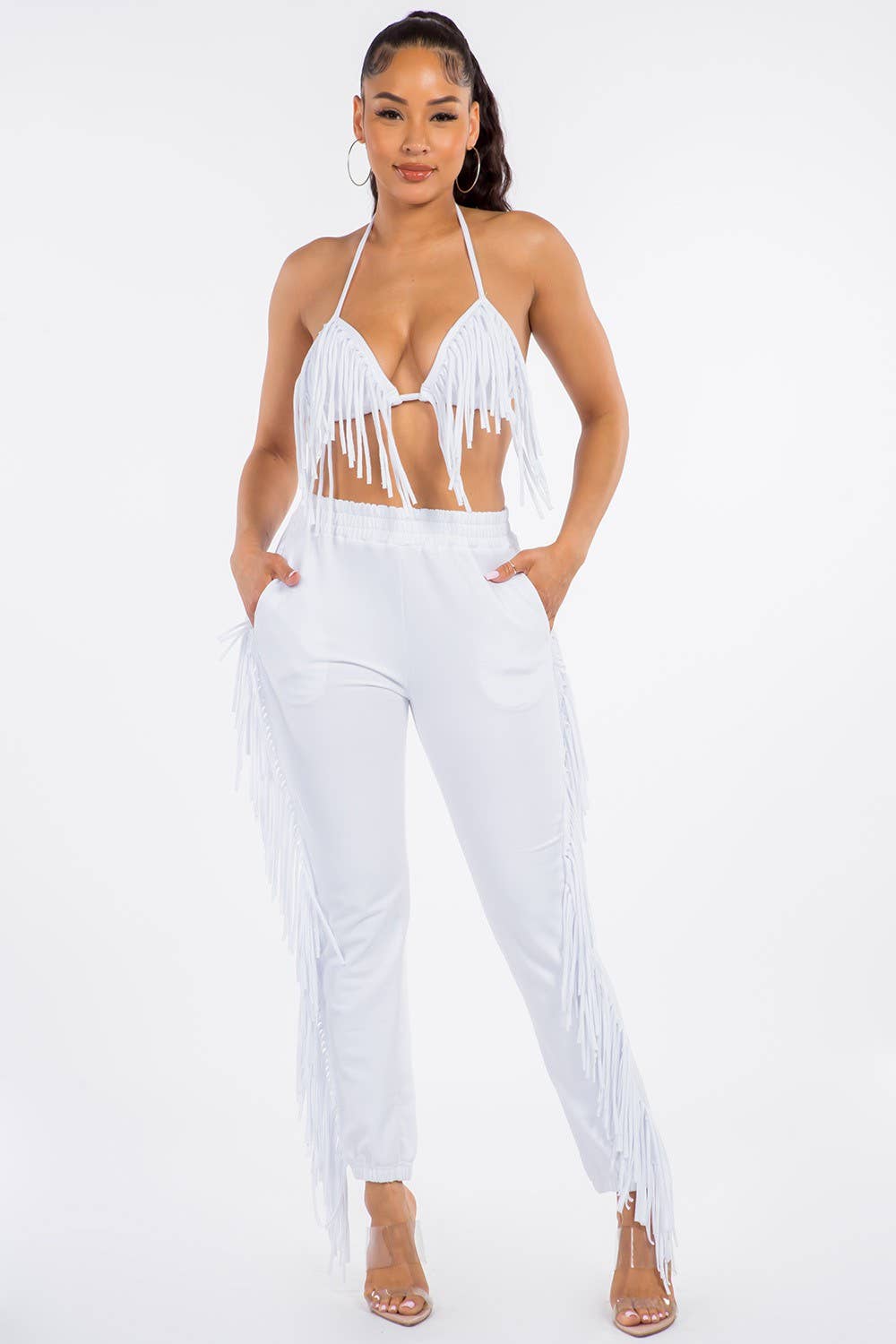 Terry Top Set / White Bodi Language for Women