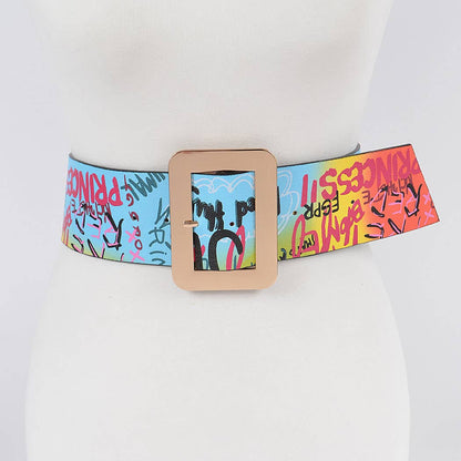 Graffiti Waist Belt: Multicolor