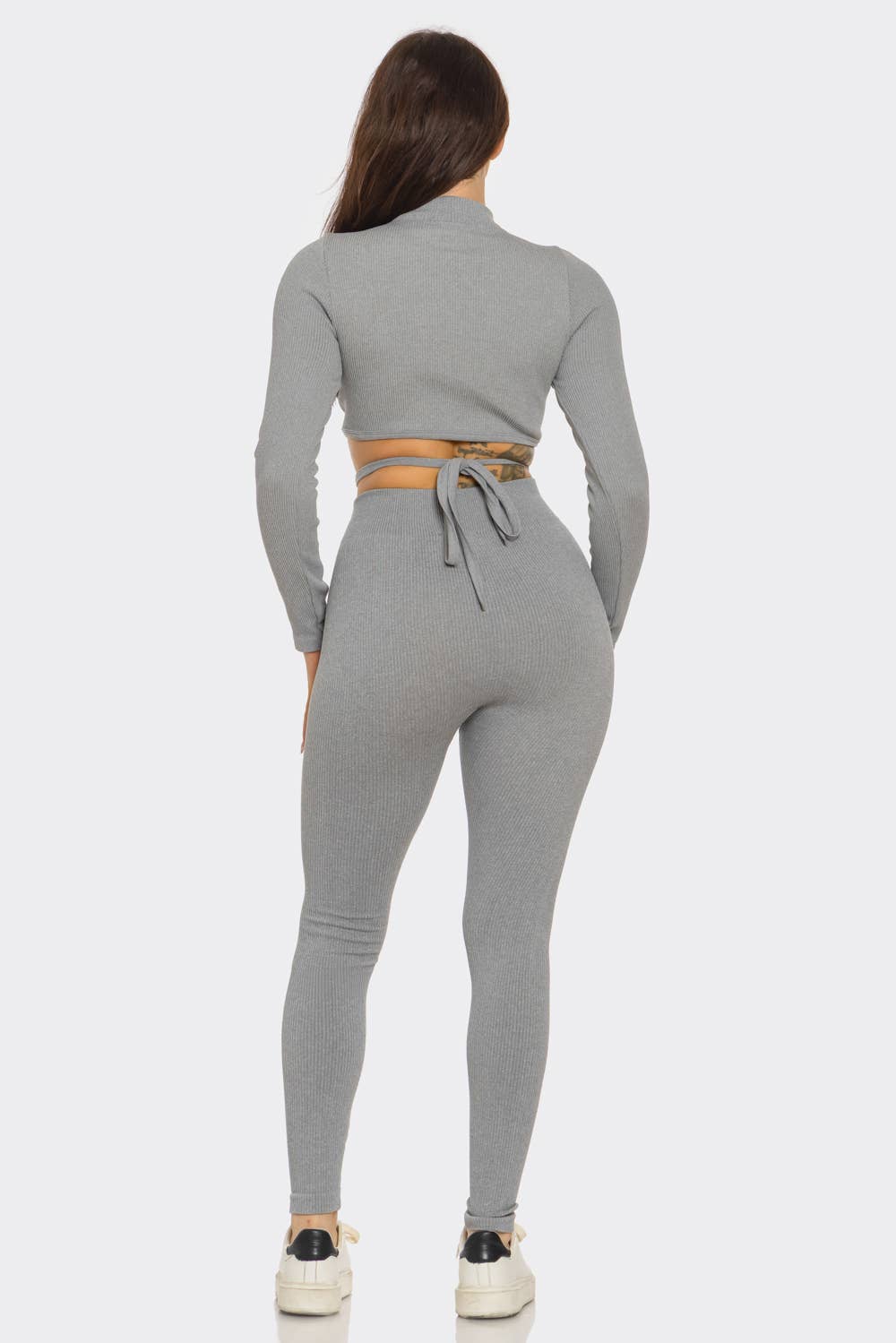 Plus Top And Legging Set: Red Orange