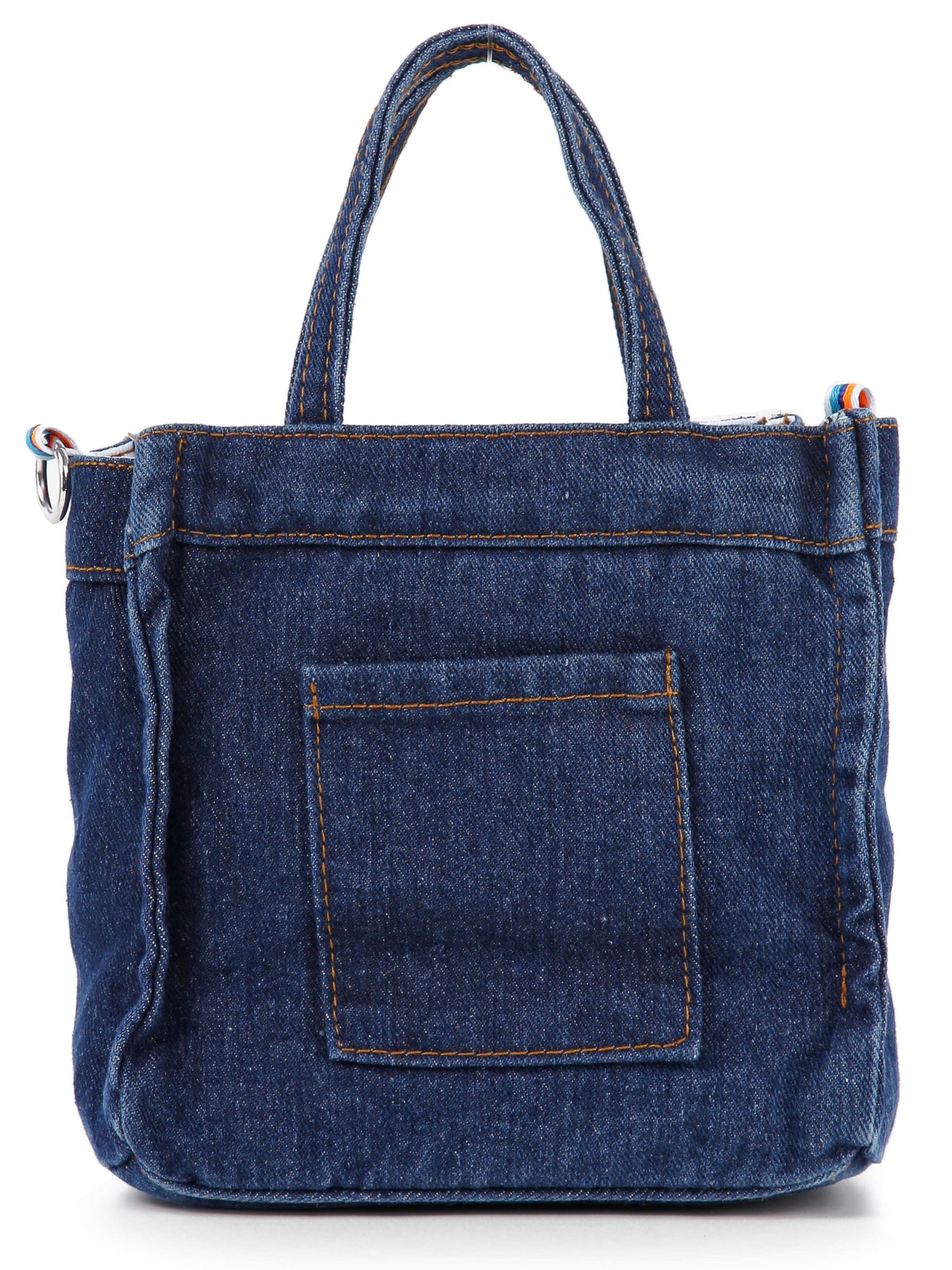 Petite Denim Hand Tote: Dark Blue Bodi Language for Women