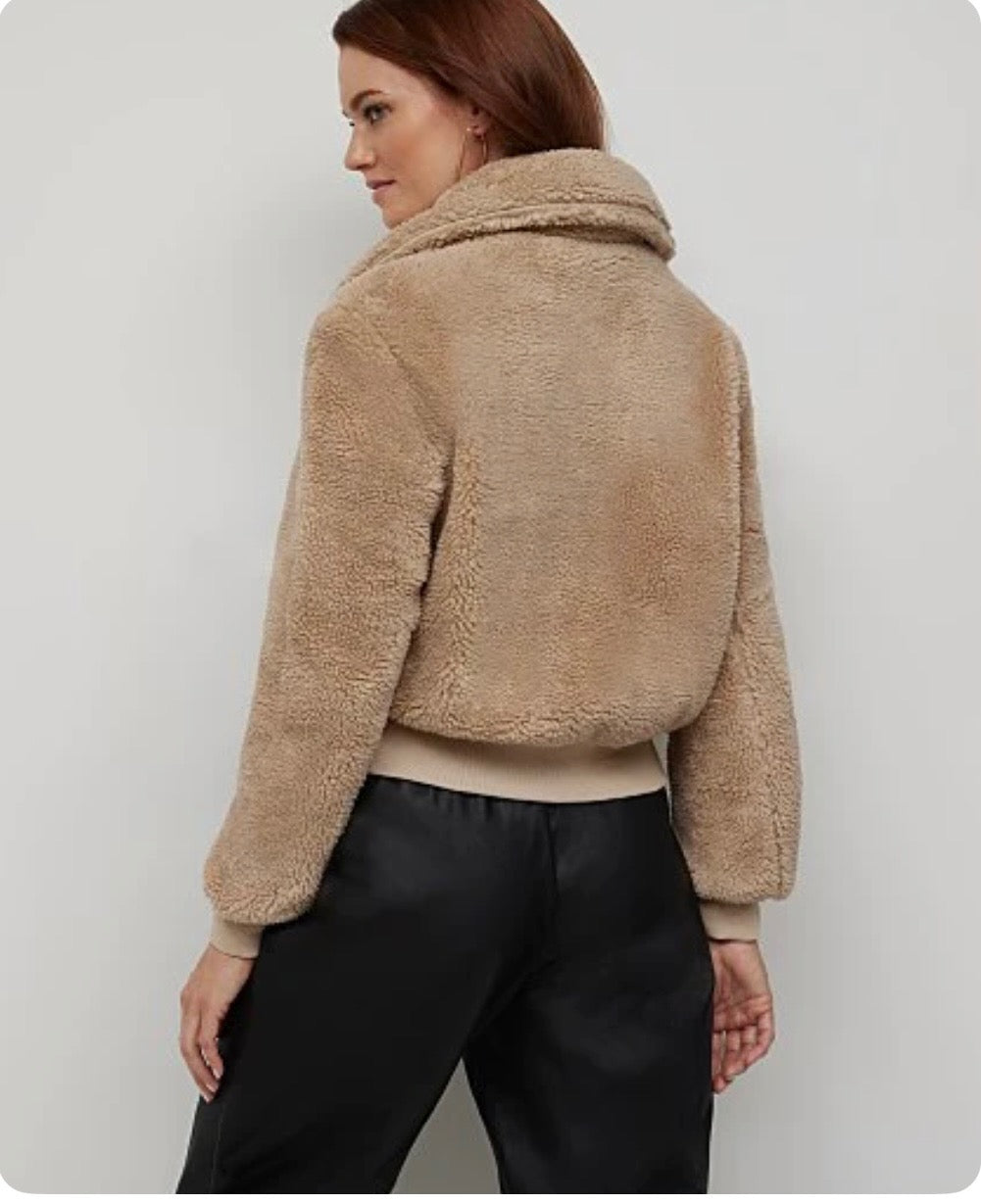 Cozy Faux-Fur Bomber Jacket - Bodi Language for Women