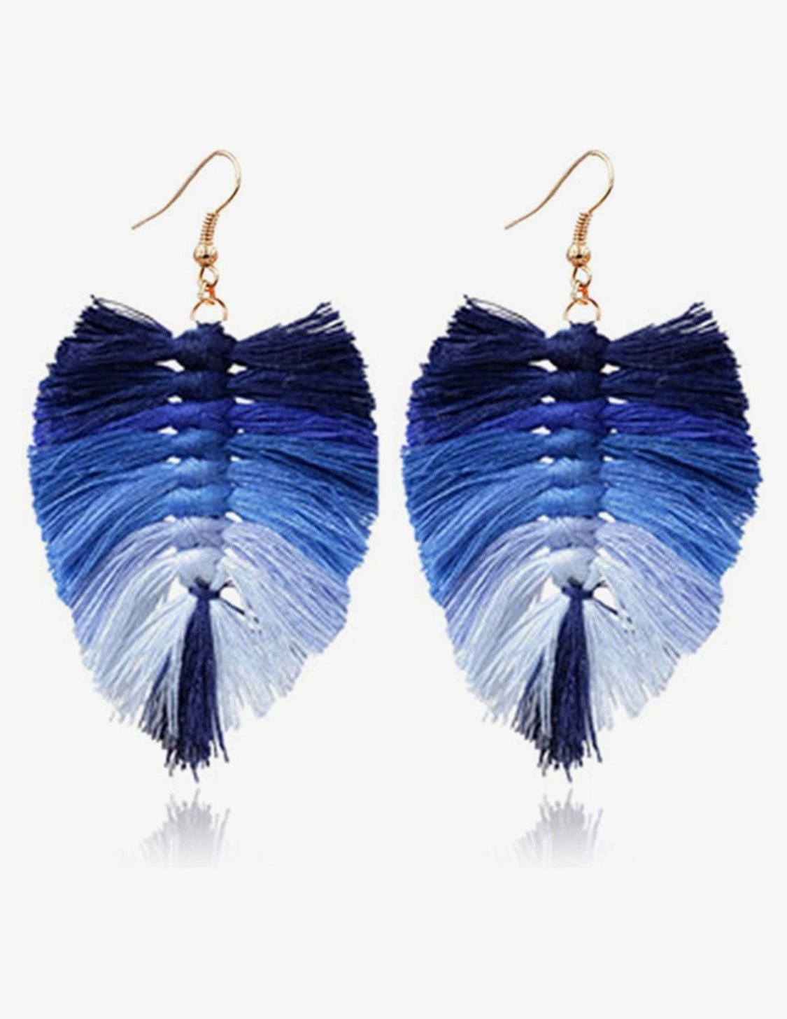 Blue Ombre’ Layered Tassel Earrings Bodi Language for Women