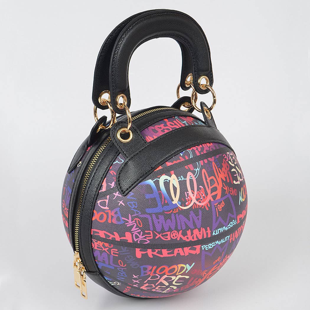 Graffiti Basketball Clutch - Bodi Language for Women