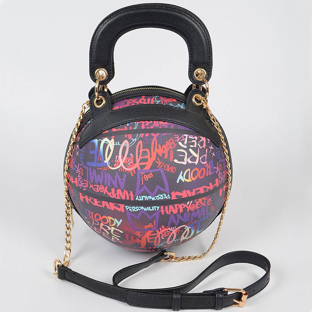 Graffiti Basketball Clutch - Bodi Language for Women