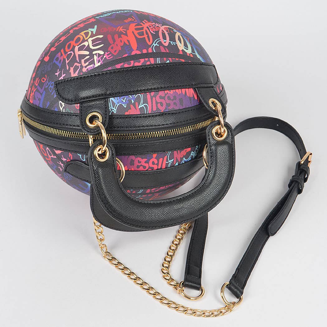 Graffiti Basketball Clutch - Bodi Language for Women