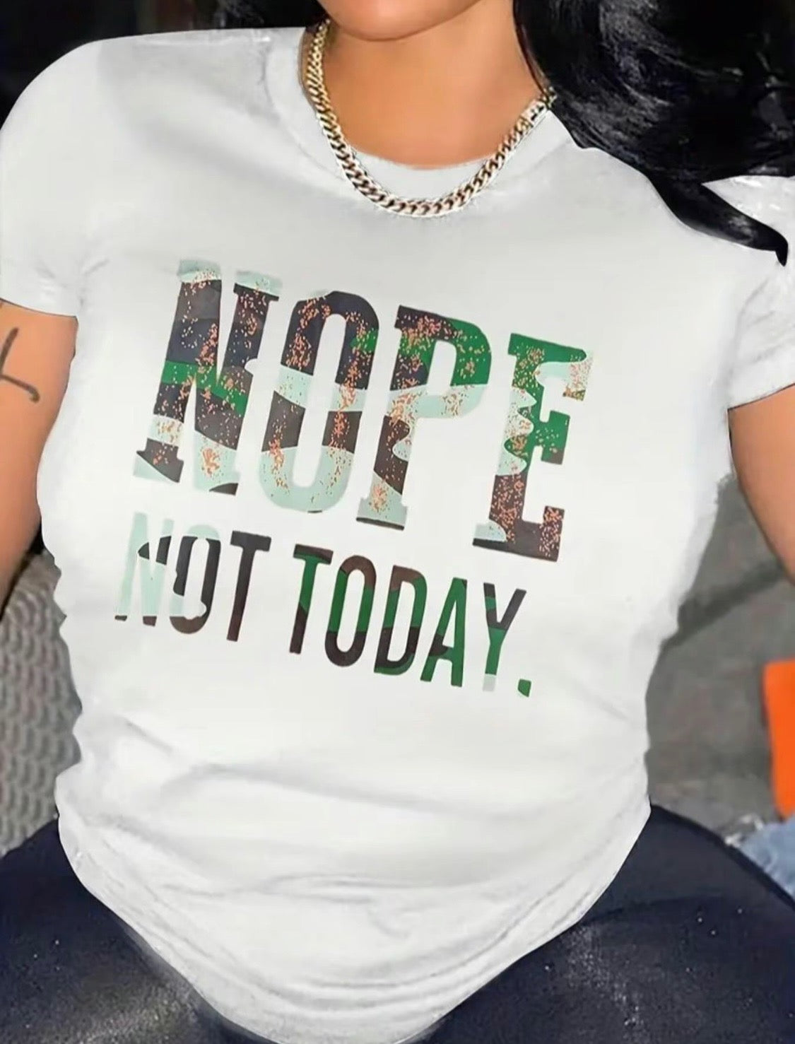 Not Today Tshirt - Bodi Language for Women