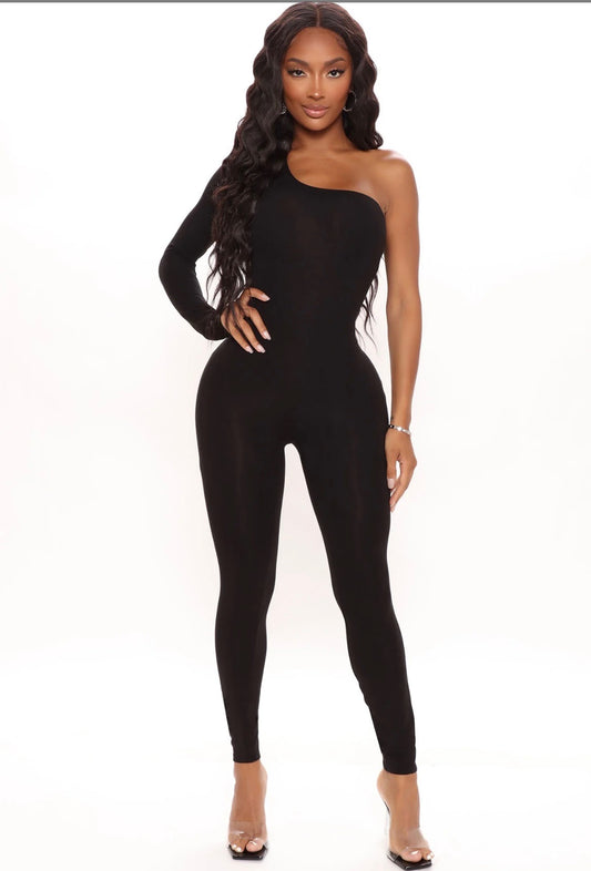 One Shoulder Jumpsuit - Bodi Language for Women