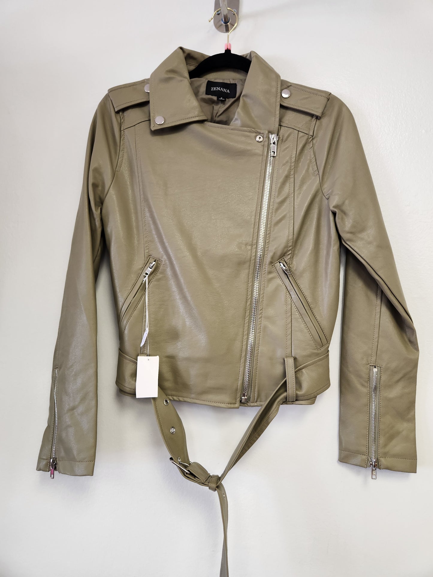 Tan Moto Jacket - Bodi Language for Women