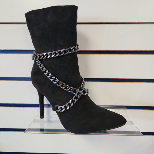 Black bootie w/ Chain Bodi Language for Women