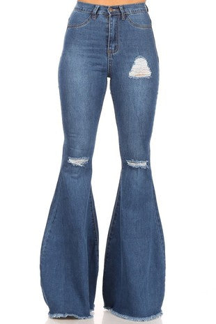 Bell Bottom Jeans Denim Couture - Bodi Language for Women