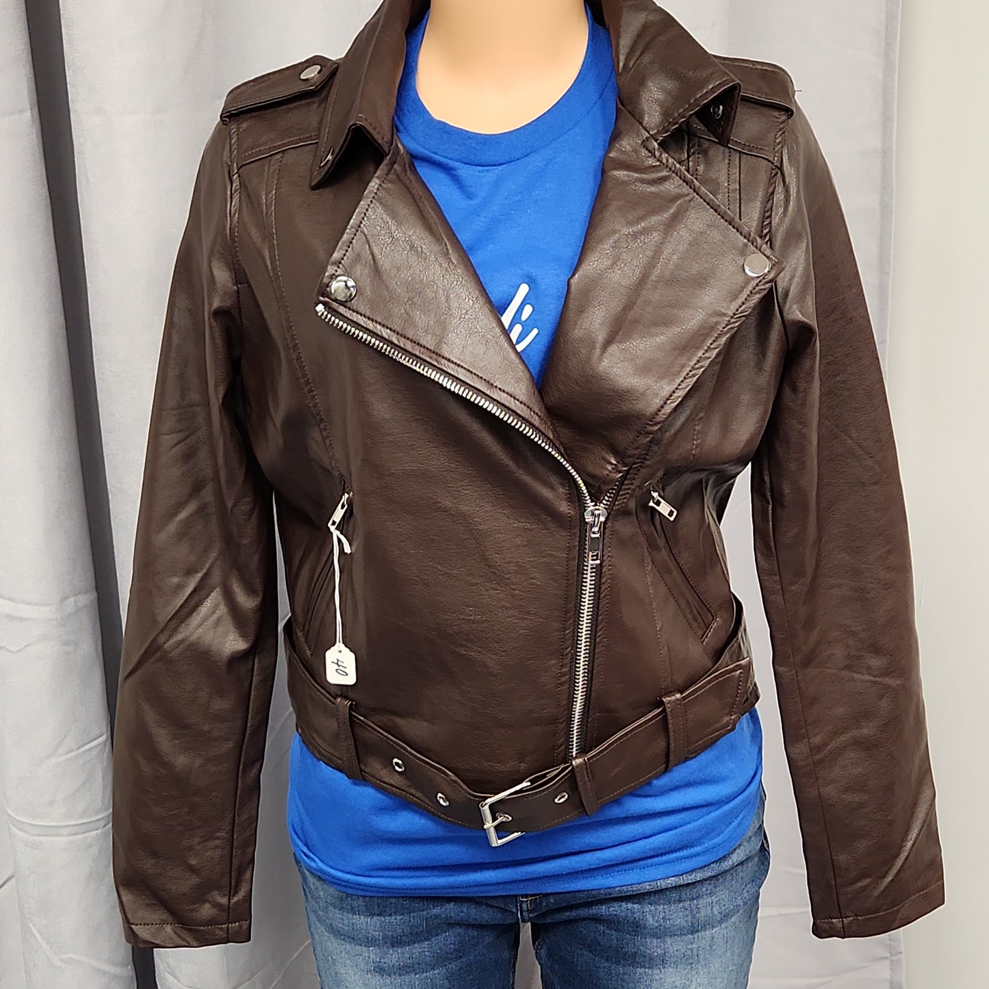 Brown Moto Jacket - Bodi Language for Women