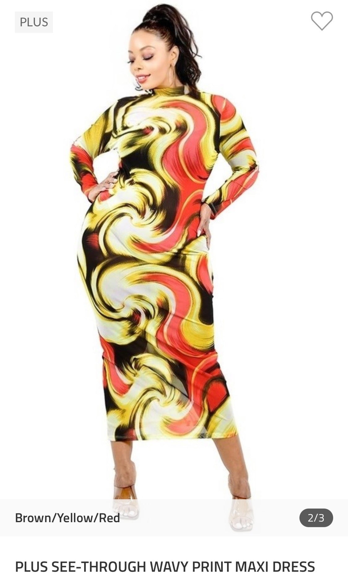 Plus Swirl Midi Dress - Bodi Language for Women