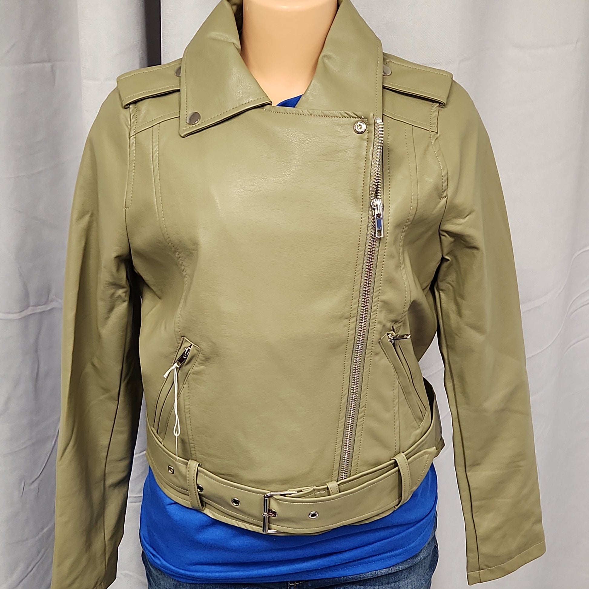 Tan Moto Jacket - Bodi Language for Women